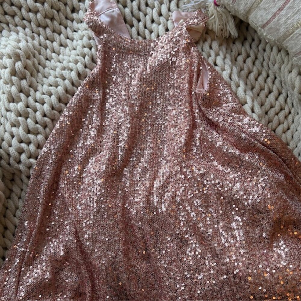 size 8 pink sequin dress.